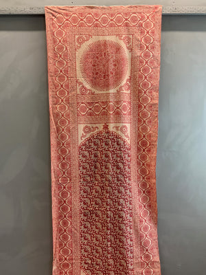 Indian cotton long block print  (540 x 89cm)