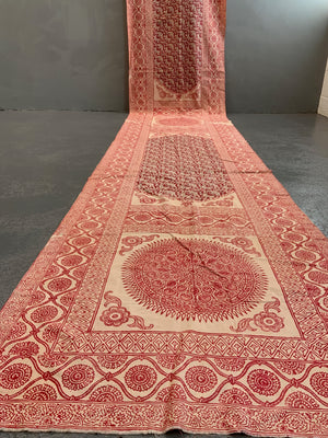Indian cotton long block print  (540 x 89cm)
