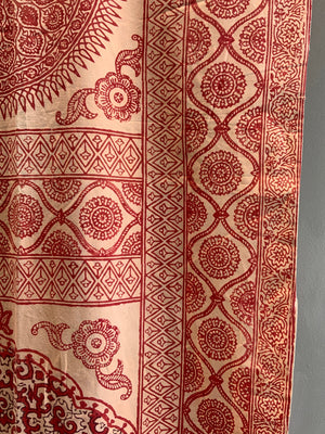 Indian cotton long block print  (540 x 89cm)