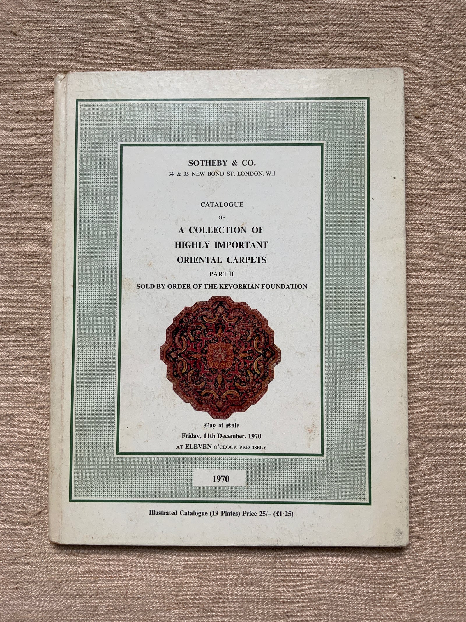 Sotheby’s Part II  (1970) Kevorkian Foundation Auction catalogue