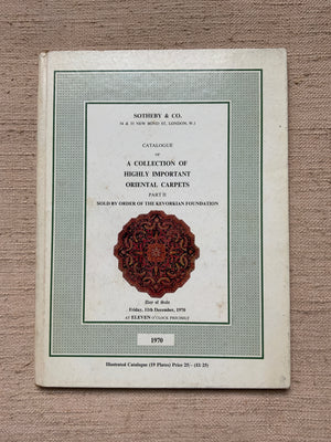 Sotheby’s Part II  (1970) Kevorkian Foundation Auction catalogue