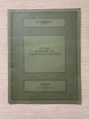 Sotheby's : Islamic works of art Carpets & Textiles, 1985 and 1986