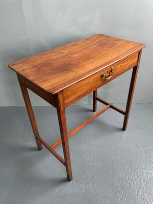Regency single drawer mahogany table (72 x 72 x 39cm)