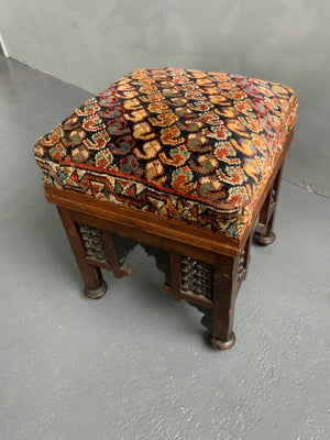 Masharea covered stool (48 x 38 x 38cm)
