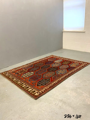 Caucasian antique Borjdalou Kazak rug (226 x 164cm)