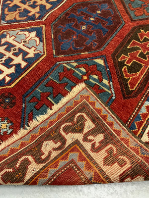 Caucasian antique Borjdalou Kazak rug (226 x 164cm)