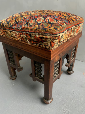 Masharea covered stool (48 x 38 x 38cm)