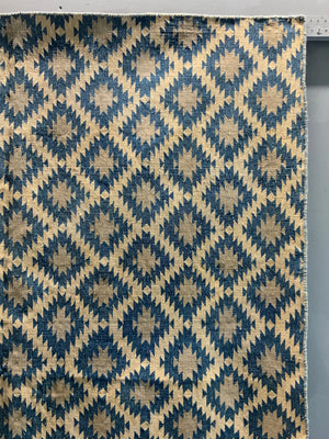 Indian cotton vintage Dhurrie (196 x 156cm)