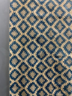 Indian cotton vintage Dhurrie (196 x 156cm)