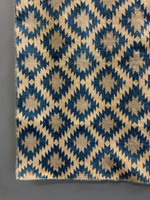 Indian cotton vintage Dhurrie (196 x 156cm)