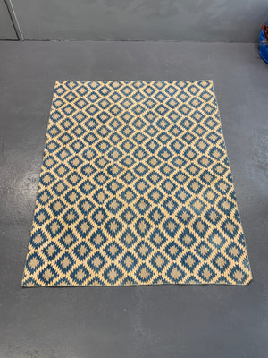 Indian cotton vintage Dhurrie (196 x 156cm)