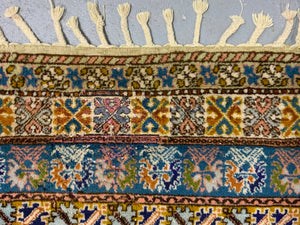 Tunisian carpet with Turko-Moroccan design (302 x 201cm)