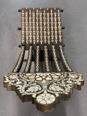 Damascus antique folding chair