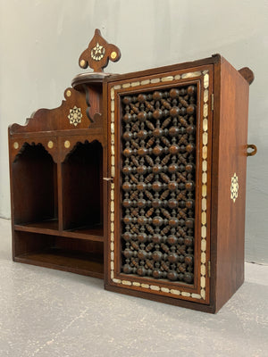 Syrian wooden wall cabinet (62 x 59 x 21cm)
