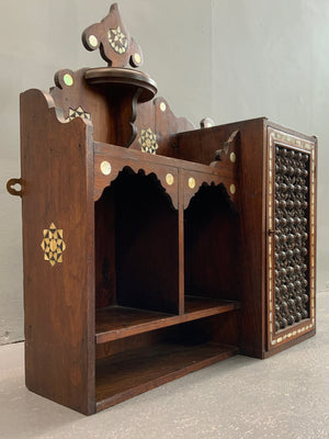 Syrian wooden wall cabinet (62 x 59 x 21cm)
