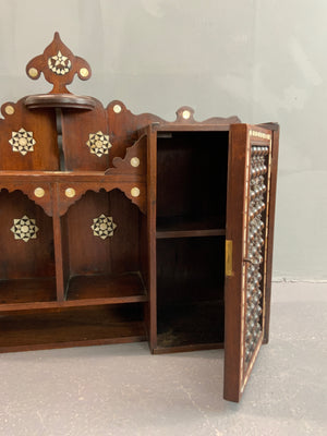 Syrian wooden wall cabinet (62 x 59 x 21cm)