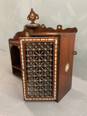 Syrian wooden wall cabinet (62 x 59 x 21cm)