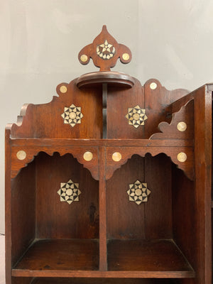 Syrian wooden wall cabinet (62 x 59 x 21cm)