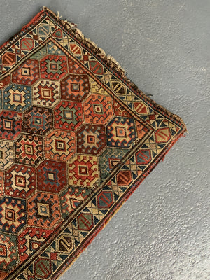 Caucasian Reverse Soumak antique bag (62 x 54cm)