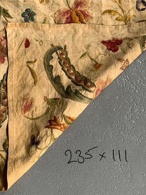 English late Arts & Crafts crewel work panels (233 x 110cm)