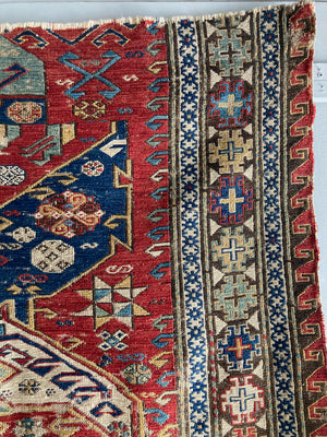 Caucasian antique 'dragon' soumak fragment (157 x 207cm)