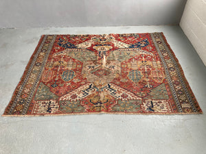 Caucasian antique 'dragon' soumak fragment (157 x 207cm)