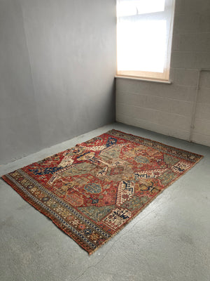 Caucasian antique 'dragon' soumak fragment (157 x 207cm)