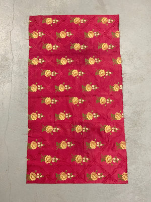 French Lyon antique silk brocade (156 x 88cm)