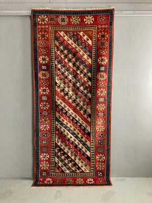 Caucasian antique Kazak Genge rug (250 x 110cm)