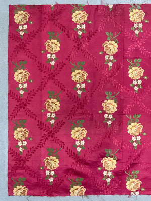 French Lyon antique silk brocade (156 x 88cm)