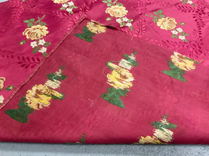 French Lyon antique silk brocade (156 x 88cm)