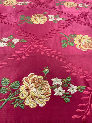 French Lyon antique silk brocade (156 x 88cm)