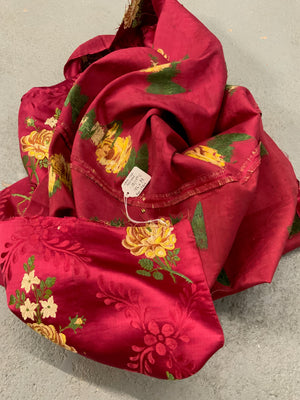 French Lyon antique silk brocade (156 x 88cm)