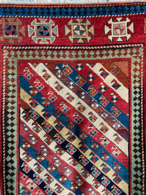 Caucasian antique Kazak Genge rug (250 x 110cm)