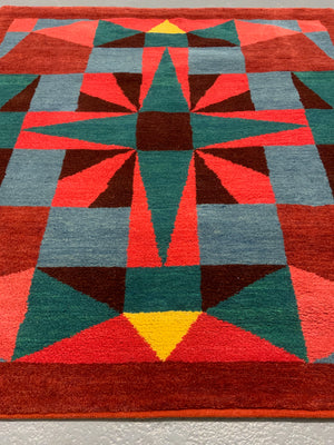 Turkish bespoke design Kasak quality rug (140 x 130cm) *new