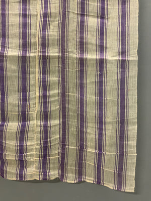 Late Ottoman striped silk (189 x 111cm)