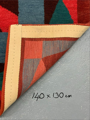 Turkish bespoke design Kasak quality rug (140 x 130cm) *new