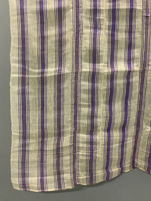 Late Ottoman striped silk (189 x 111cm)