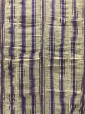 Late Ottoman striped silk (189 x 111cm)