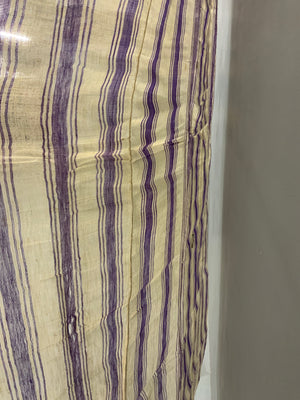 Late Ottoman striped silk (189 x 111cm)