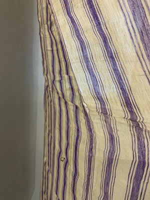 Late Ottoman striped silk (189 x 111cm)