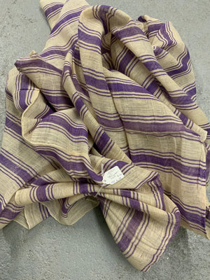 Late Ottoman striped silk (189 x 111cm)