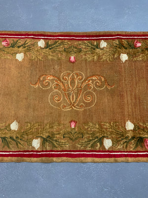 English Axminster or Exeter rug (196 x 89cm)
