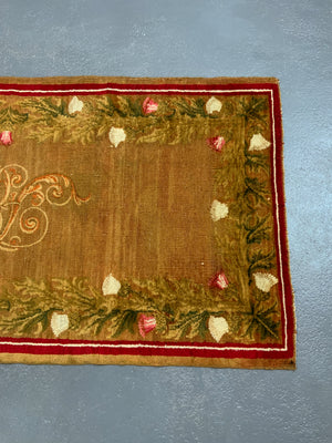 English Axminster or Exeter rug (196 x 89cm)