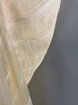 Late Ottoman silk / linen cover (224 x 121cm)