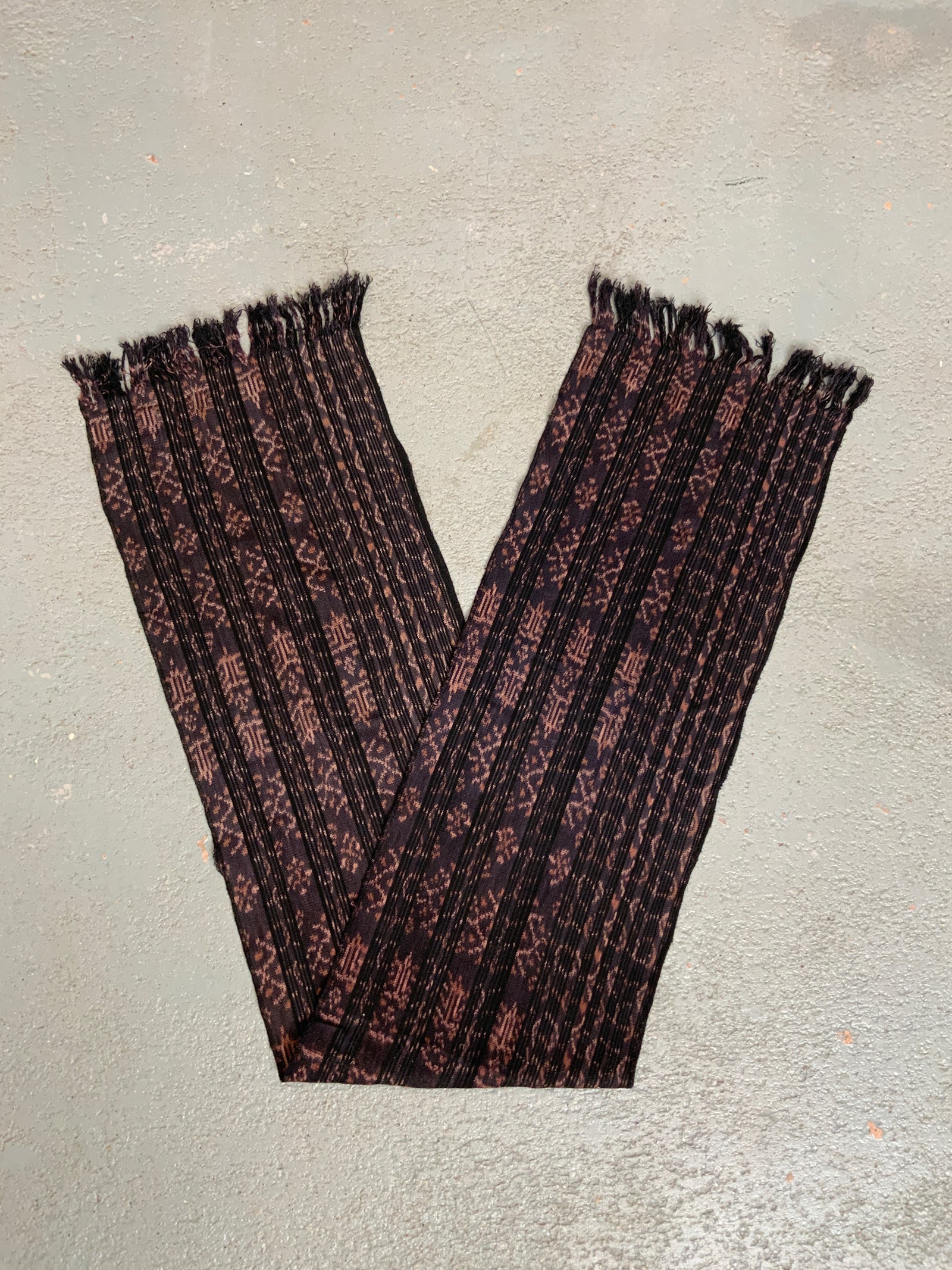 Rote cotton ikat scarf