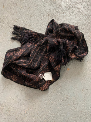 Rote cotton ikat scarf