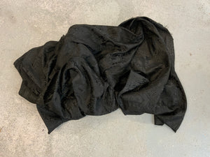 French Gothic black damask cape (295 x 135cm)