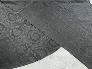 French Gothic black damask cape (295 x 135cm)