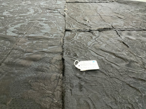 French Gothic black damask cape (295 x 135cm)